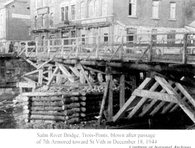 Le pont sur la Salm – guerre